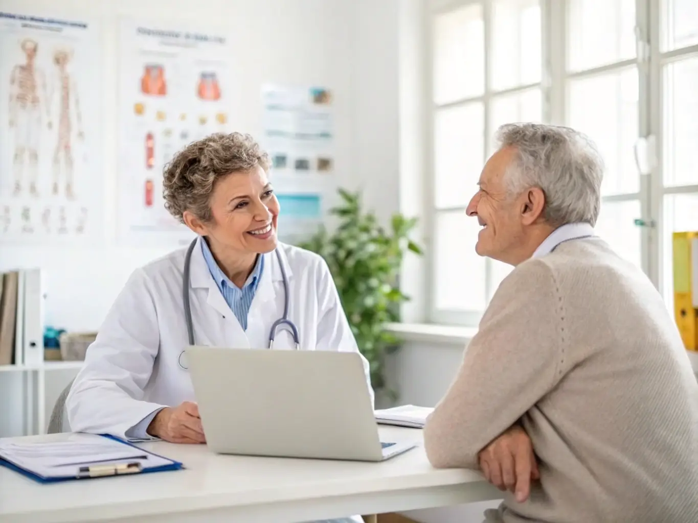 A healthcare professional discussing a personalized care plan with a patient who has diabetes, emphasizing education and support.